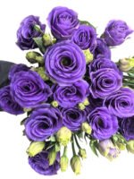Premium Fresh Cut  Lisianthus Purple Eustoma Wholesale Yunnan For Wedding Bouquets