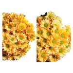 Fresh Cut Dyed Spray Chrysanthemum Orange Color Wholesale Yunnan Bouquet Filler Flowers